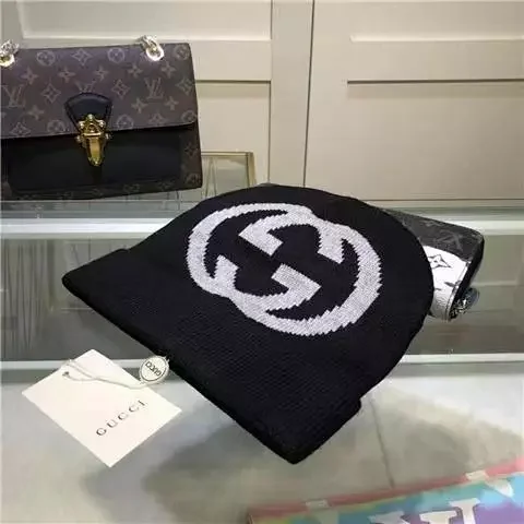 Gucci Hats knit beanie with Interlocking G motif product detail image 2
