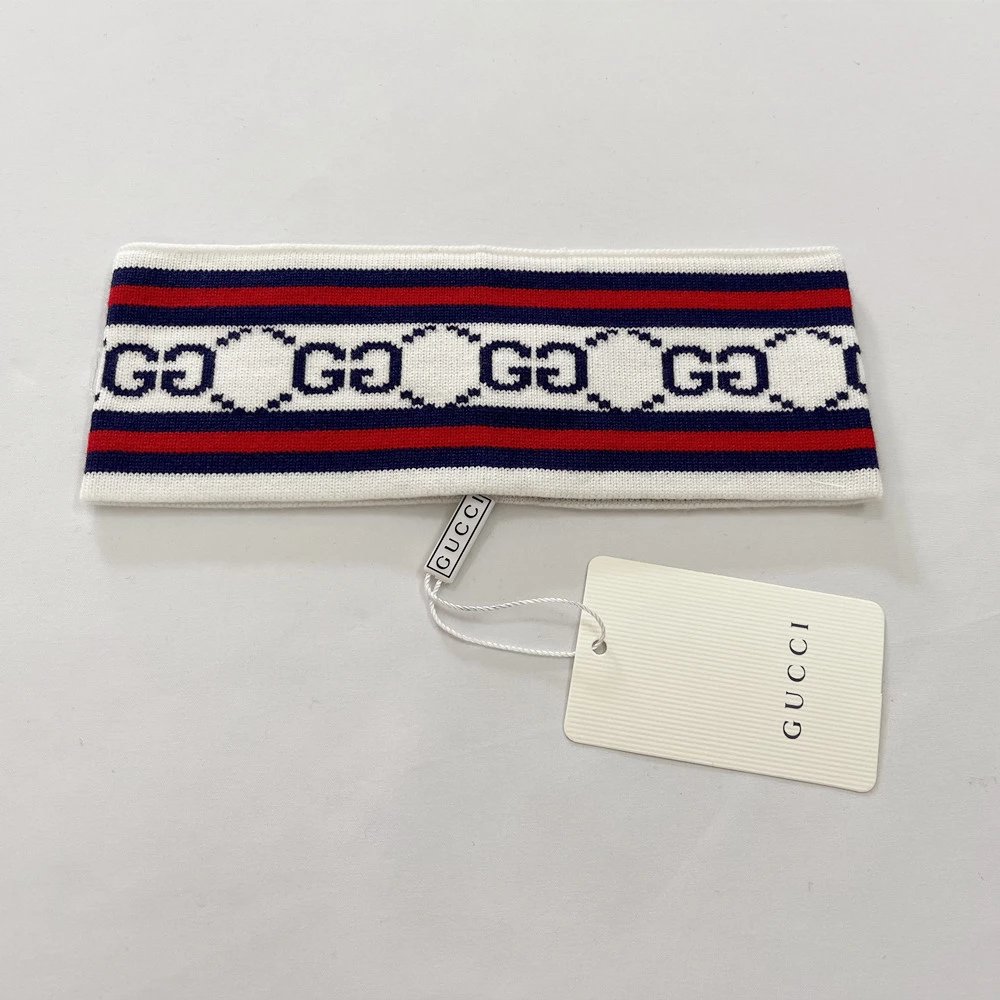 Gucci GG Logo Headband White