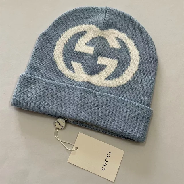 Gucci Hats knit beanie with Interlocking G motif product detail image 8