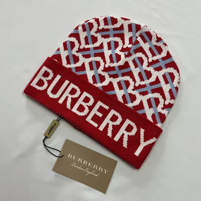 Burberry Hats Monogram Logo Knit Beanie product detail image 10