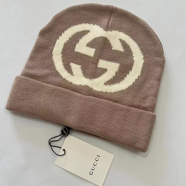 Gucci Hats knit beanie with Interlocking G motif product detail image 7