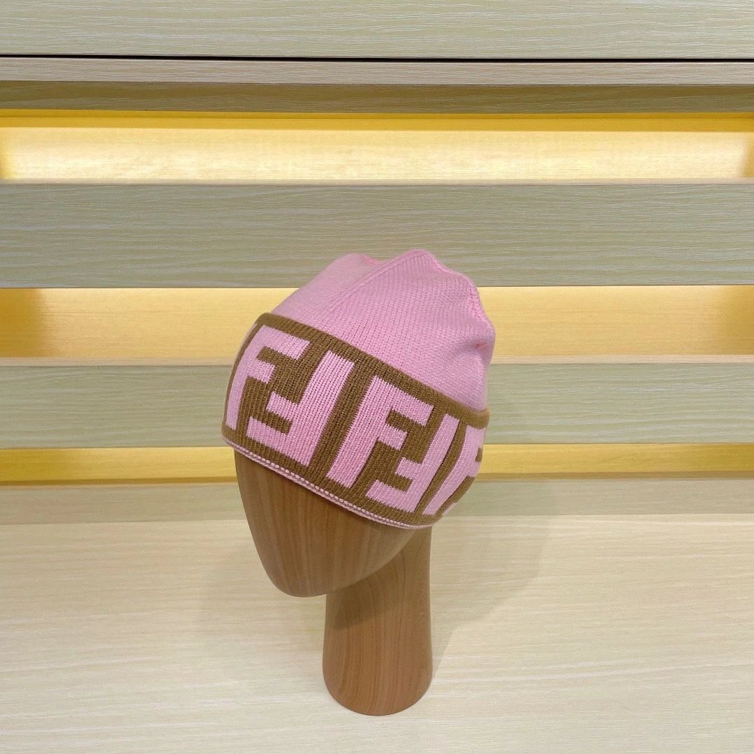 Fendi Hats Knitted FF Logo Beanie image 11