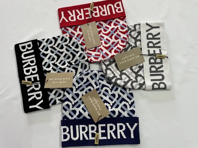 Burberry Hats Monogram Logo Knit Beanie product detail image 6