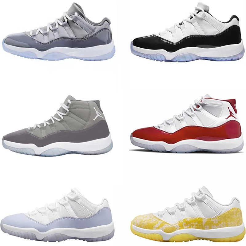 Air Jordan 11 Low AJ11 Cherry White Red Bright Red Yellow Snake White Yellow 