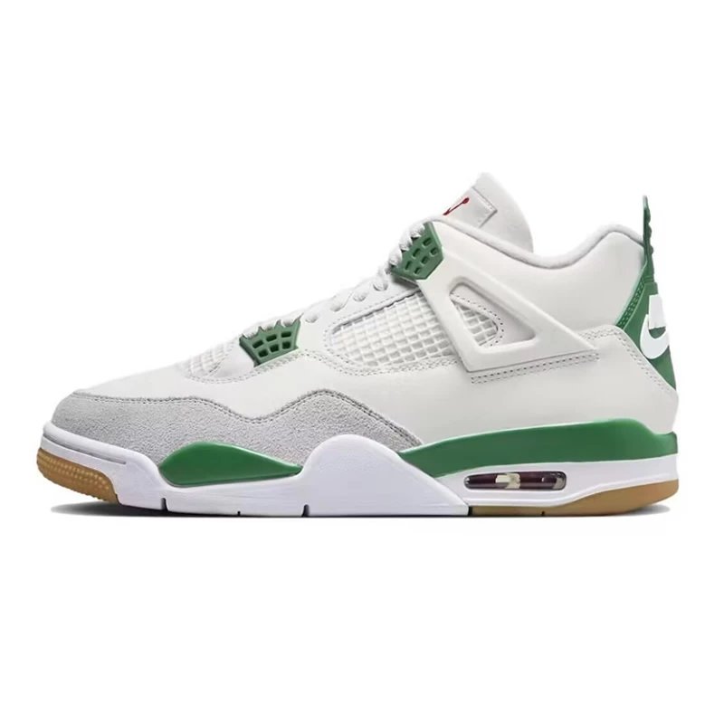AJ4 White Green