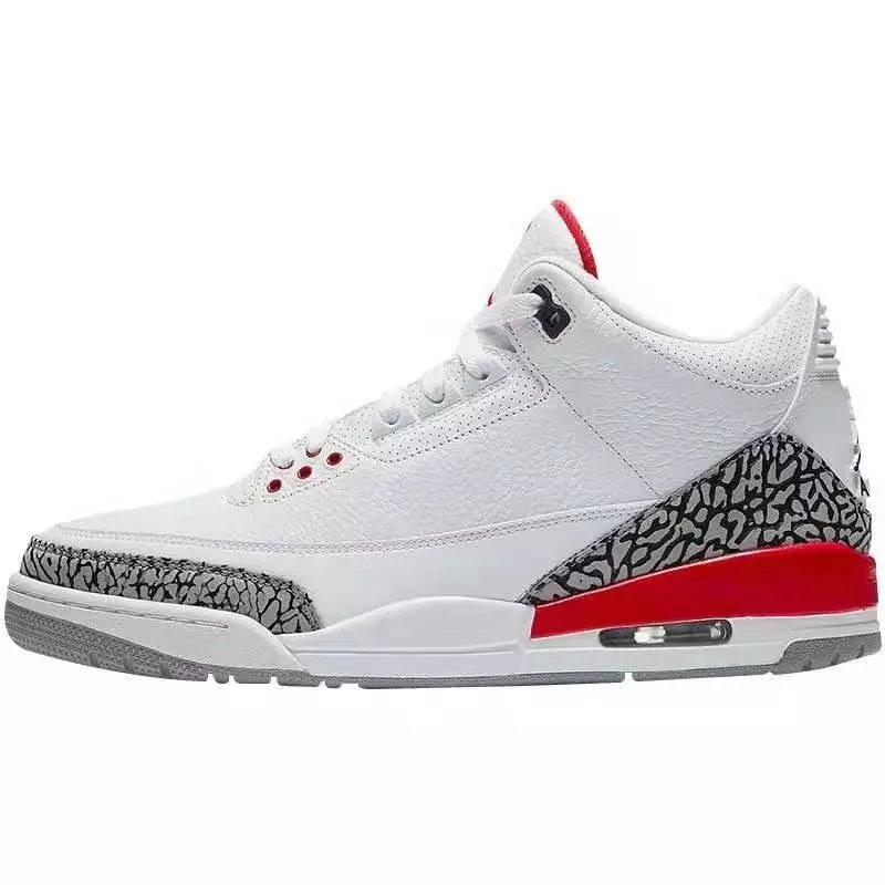 AJ3 White Red