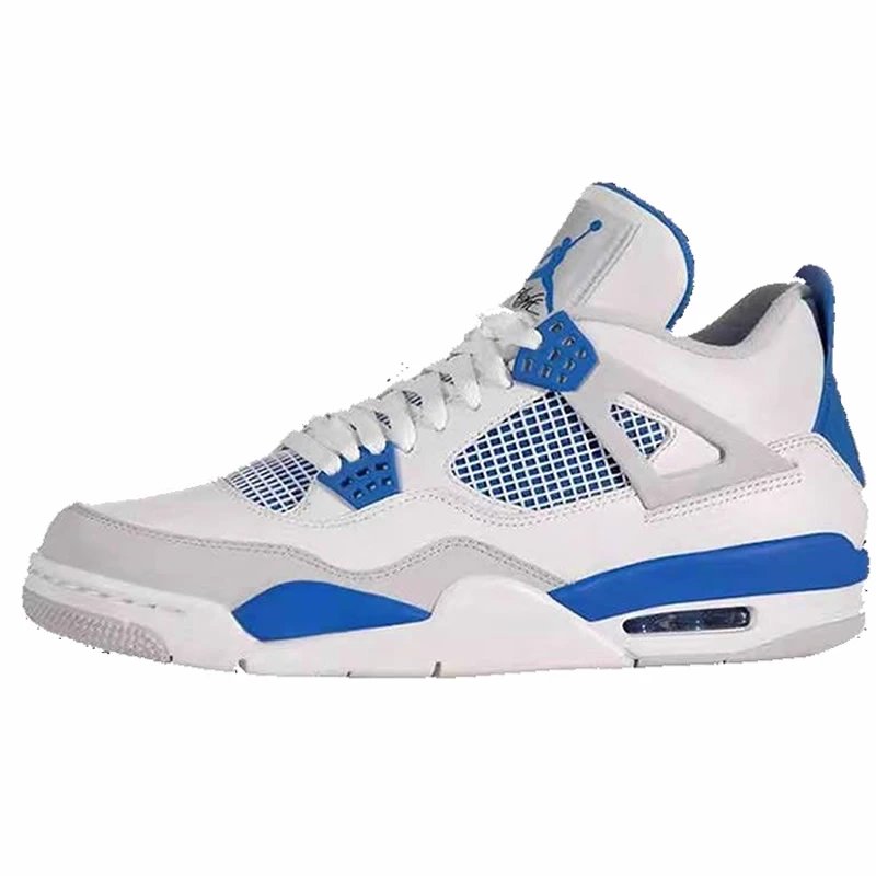 AJ4 White Blue