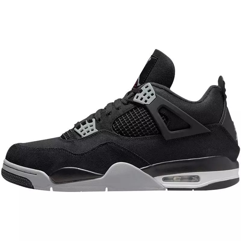 AJ4 Black Canvas