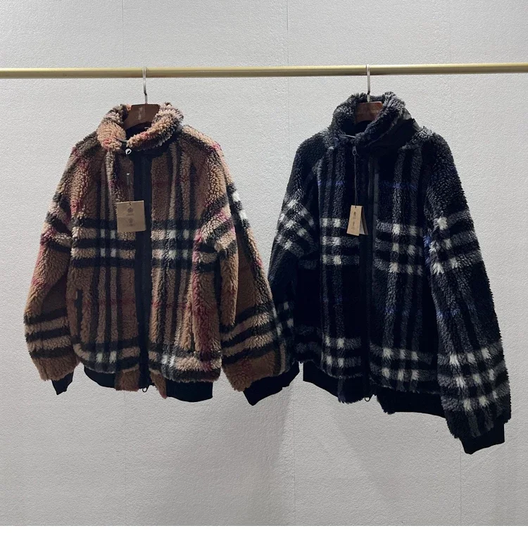 白色小香羊毛外套Textured Wool Jacket