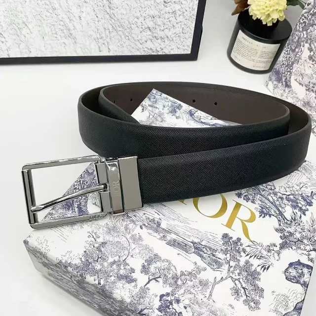 Dior Belts Reversible buckle belt product detail image 7