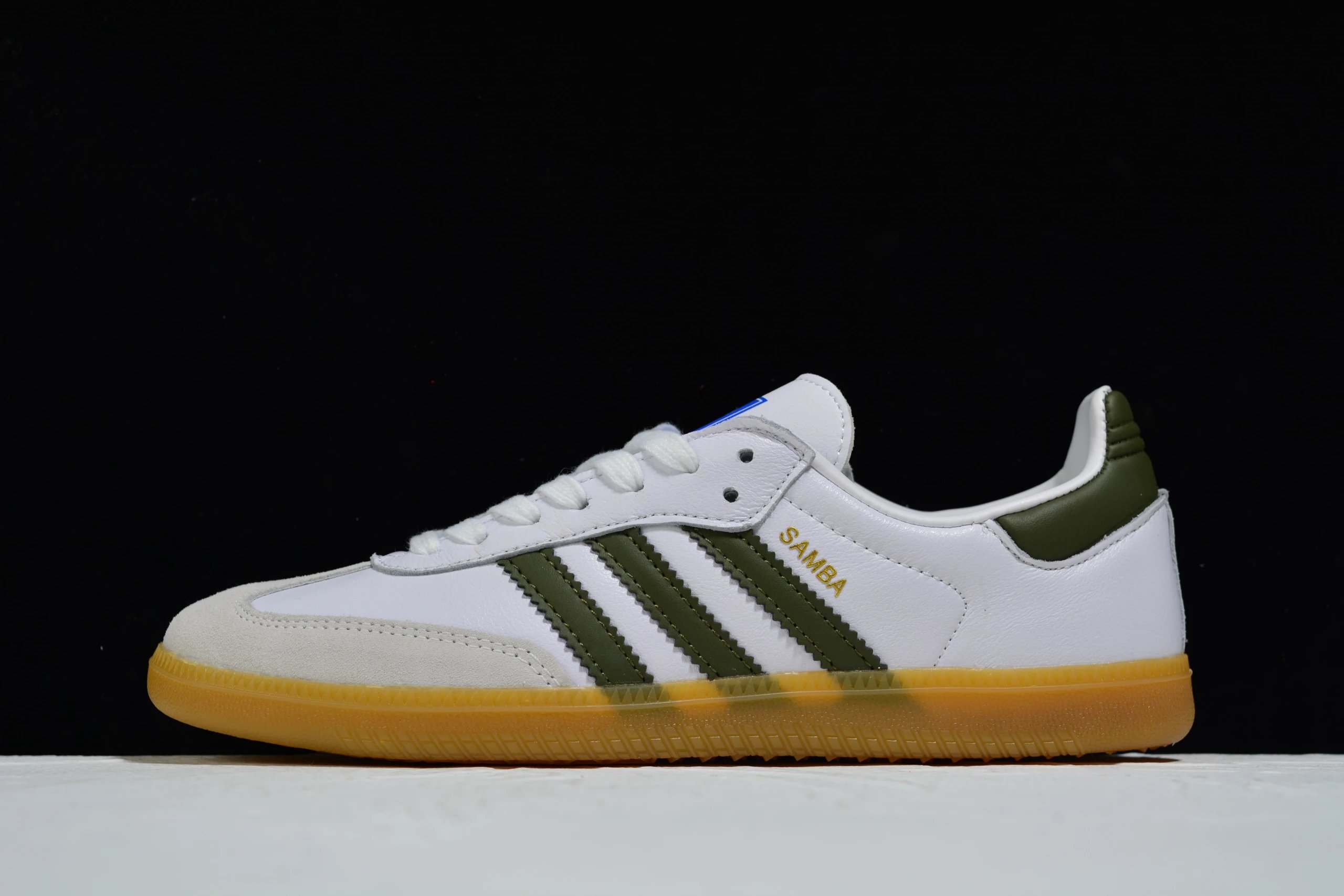 Adidas Samba OG Club 桑巴纪念日系列 白绿 平底室内足球风复古休跑鞋“白绿生胶” 
