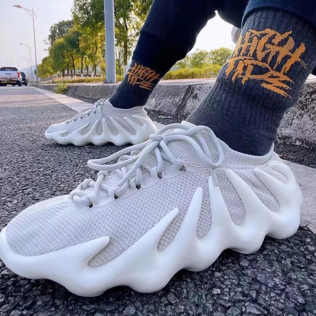 Yeezy 450 Cloud White Gray Running Shoe