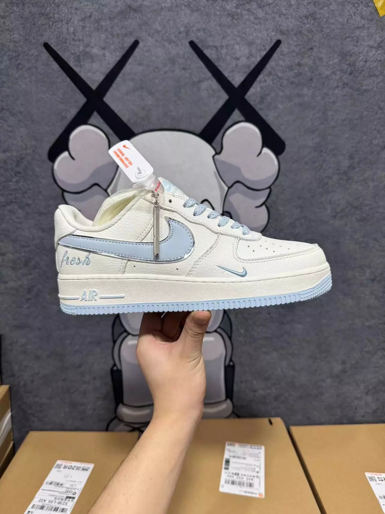 AF1 Low White Light Blue Casual Sneaker