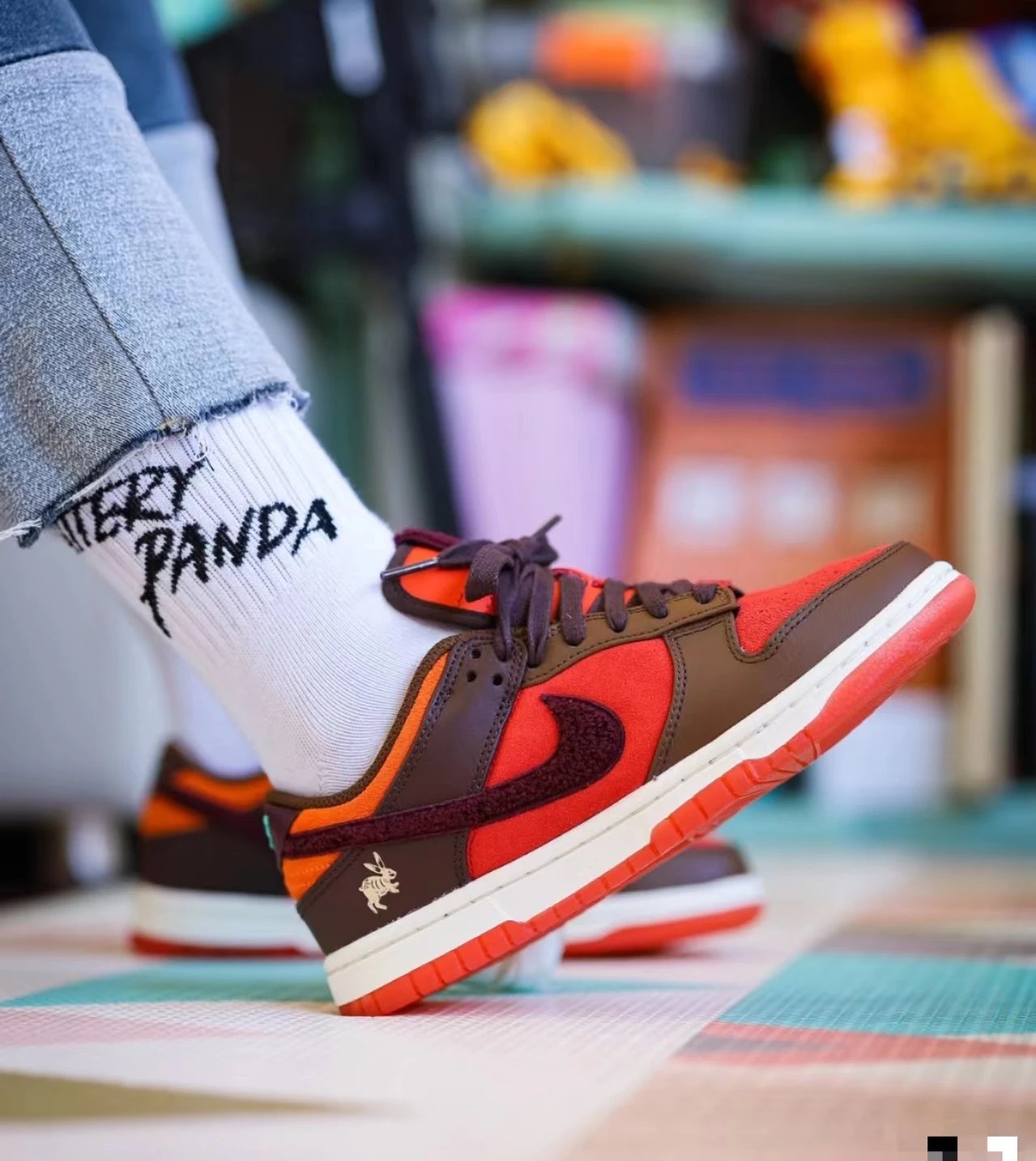 SB Dunk Low Year of Rabbit Orange Brown