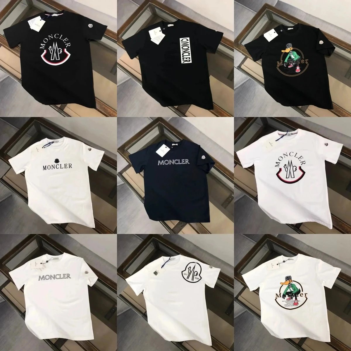 Moncler Logo & Graphic T-Shirt