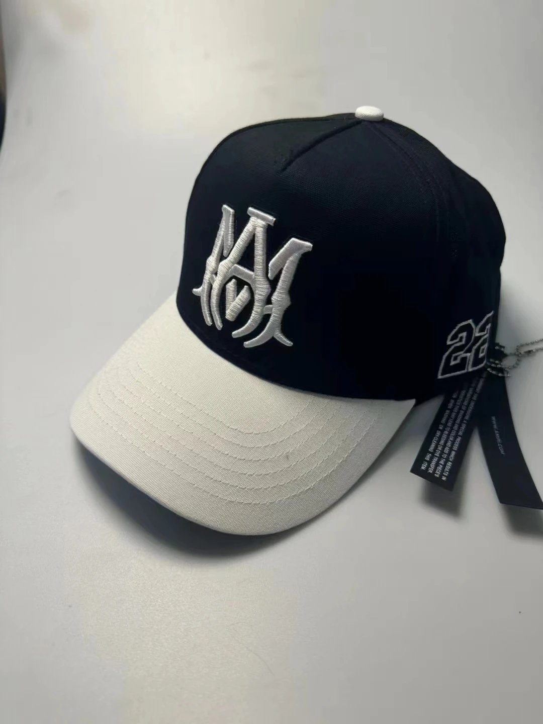 AMIRI Two-Tone MA Logo Baseball Cap - rep czapki