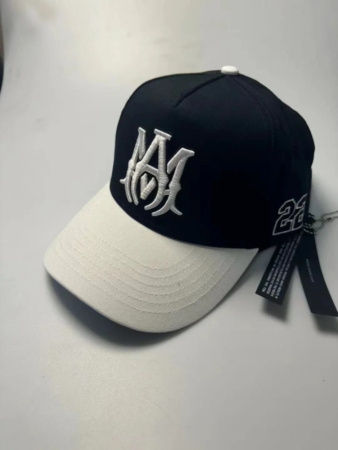 AMIRI Two-Tone MA Logo Baseball Cap