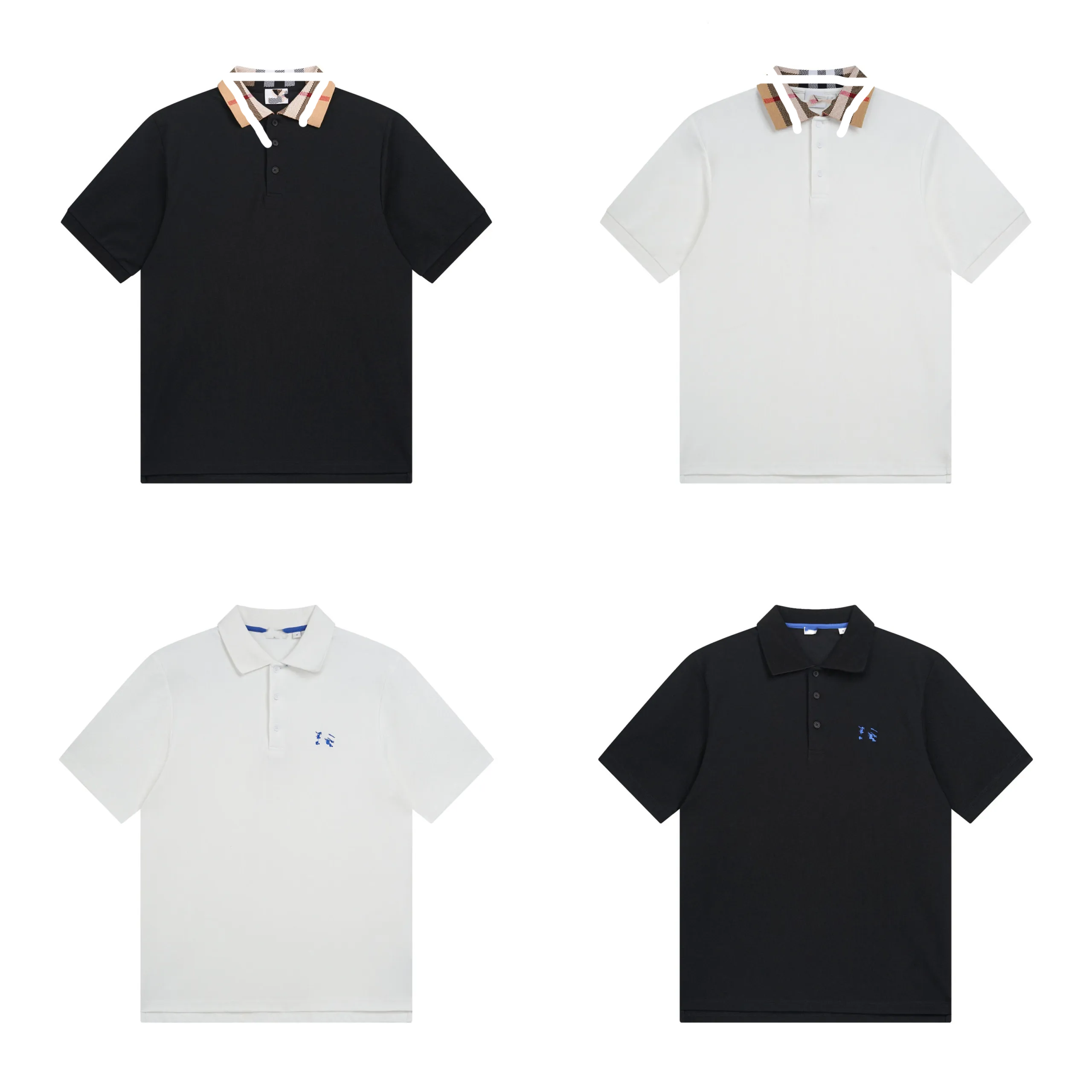 Polo Shirts with Distinct Collar Designs