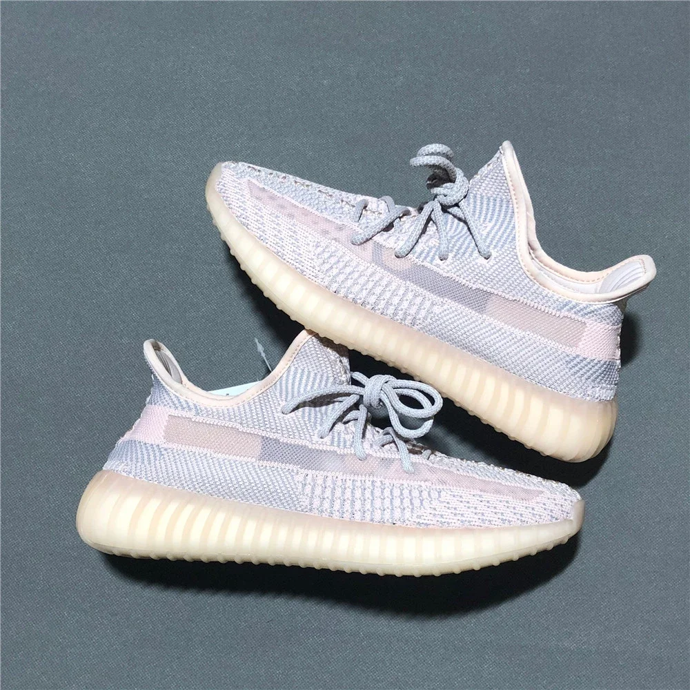 粉天使Yeezy Boost 350V2 Synth 亚洲限定2.0 淡粉鞋带反光FV5578