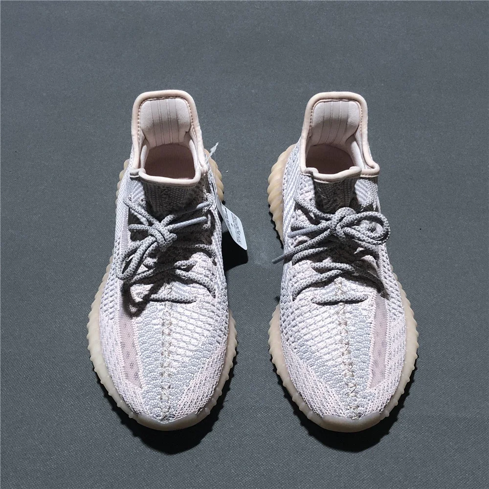 粉天使Yeezy Boost 350V2 Synth 亚洲限定2.0 淡粉鞋带反光FV5578