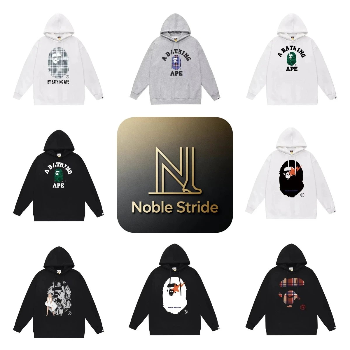 Fall/Winter High Street Hooded Pullover Sweatshirt