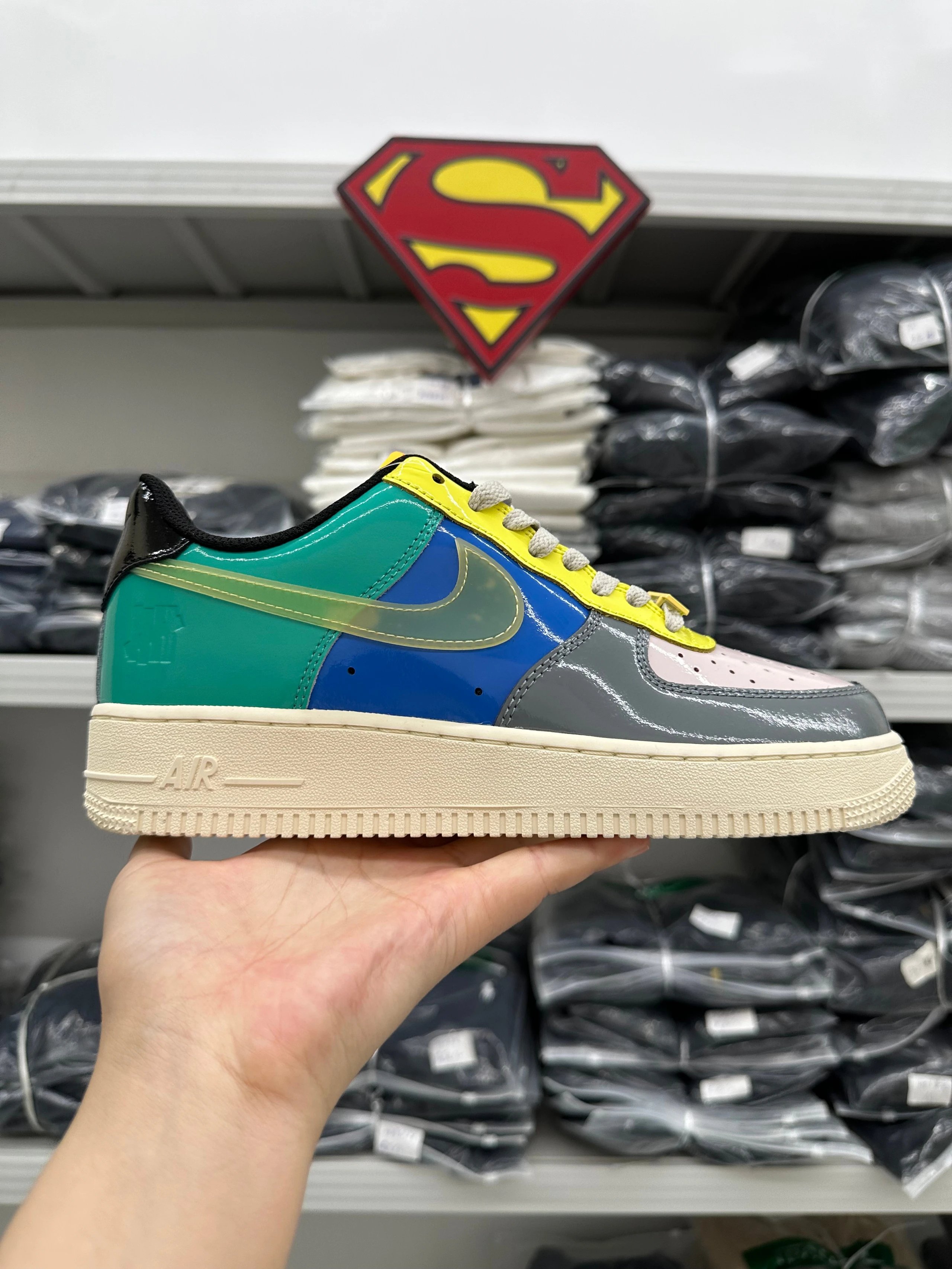 2184SY-NK-AF1 gray green splicing DV5255-001