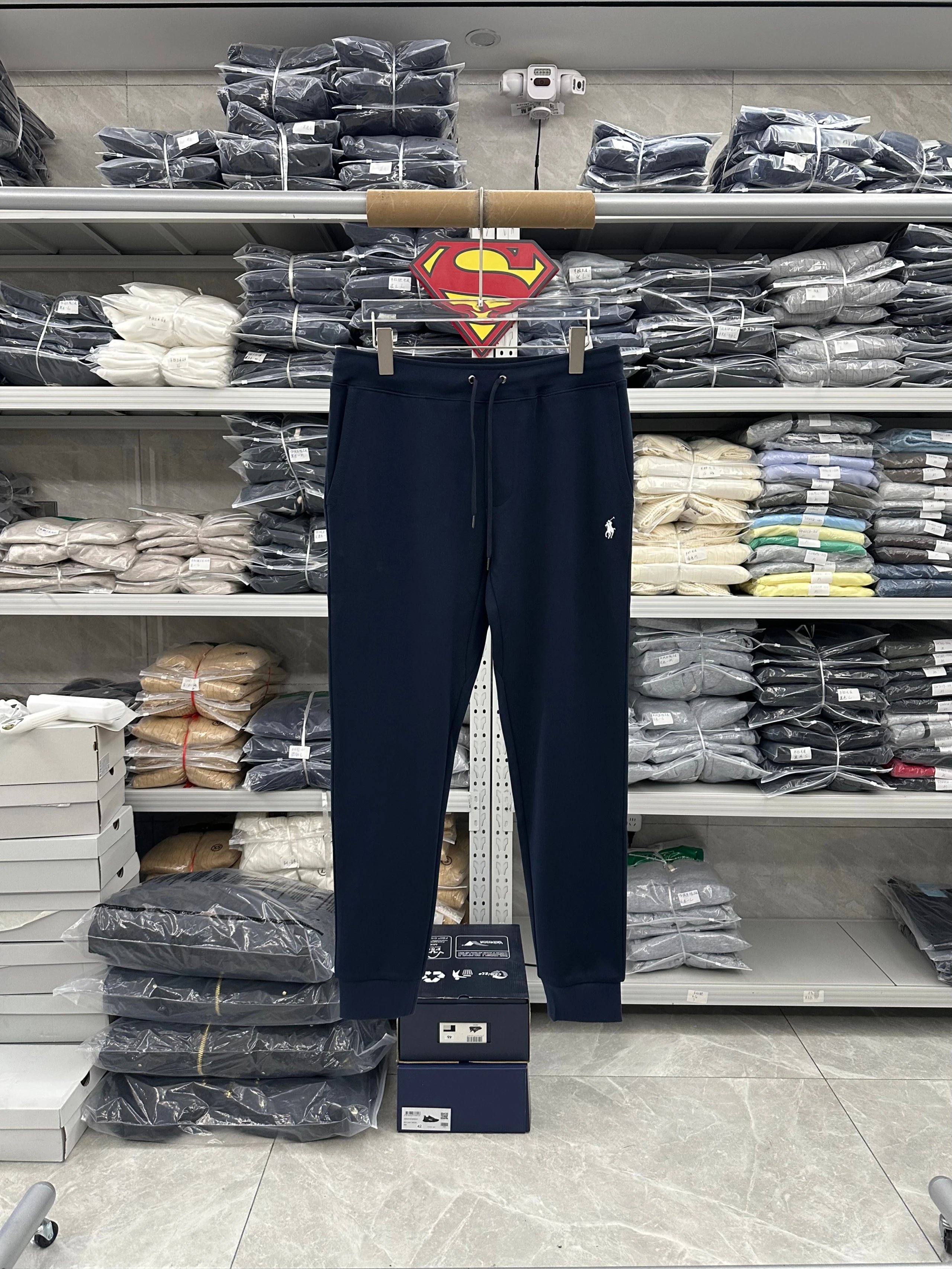 009FP-RL - Men's Cuffed Sweatpants - Navy Blue
