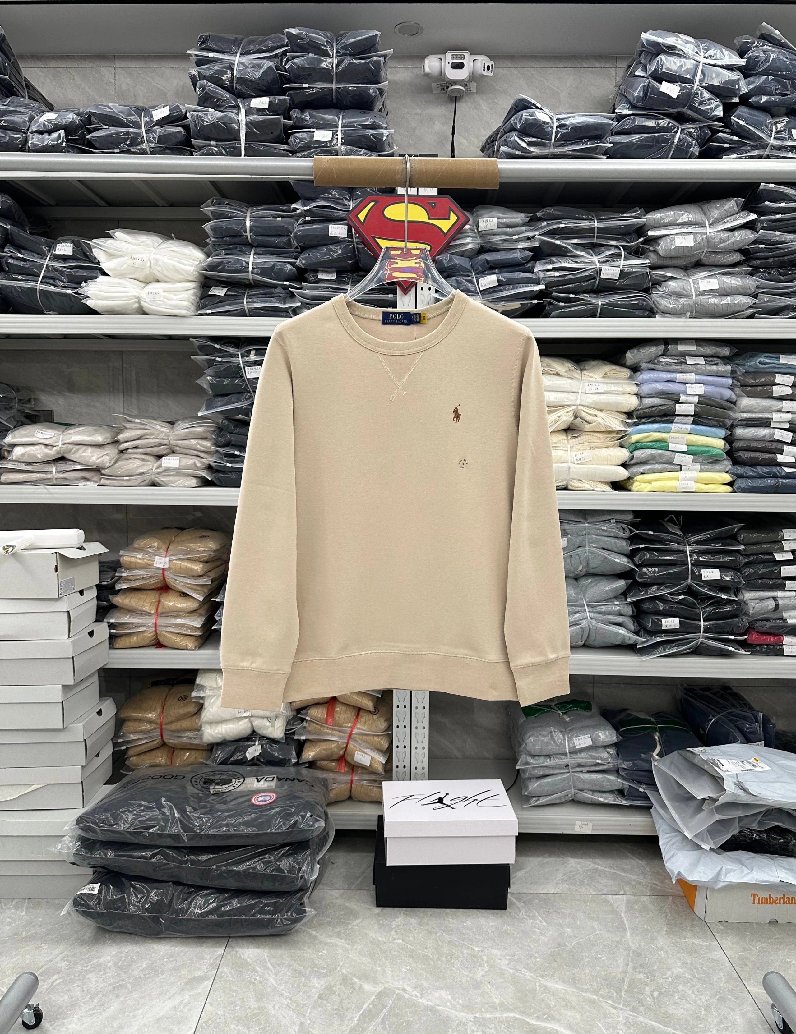 044NF-RL - Men's Crewneck Sweatshirt (10 Colors) - Light Camel