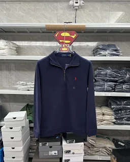 thumbnail for Men’s half-zip long-sleeve polo shirt (size chart on the product page) 035 036 037 038 039 040 041 221 222 836 837 838 839