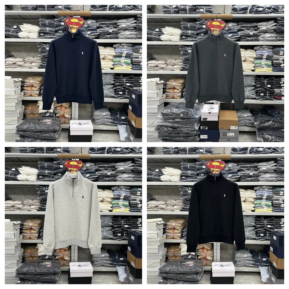 Men's L04 Zip-Up Long Sleeve Hoodie 836 837 838 839