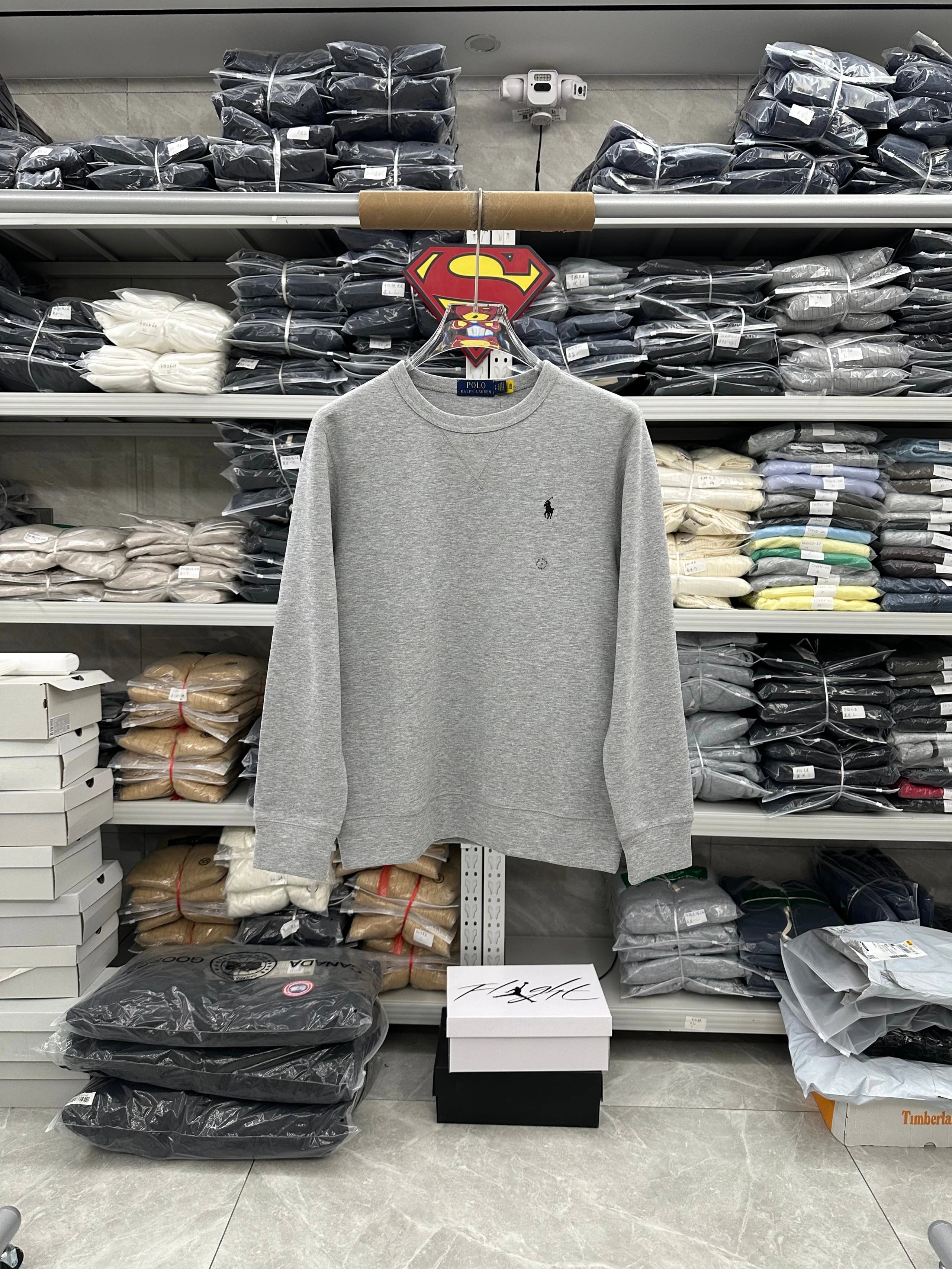 047NF-RL - Men's Crewneck Sweatshirt (10 Colors) - Heather Gray