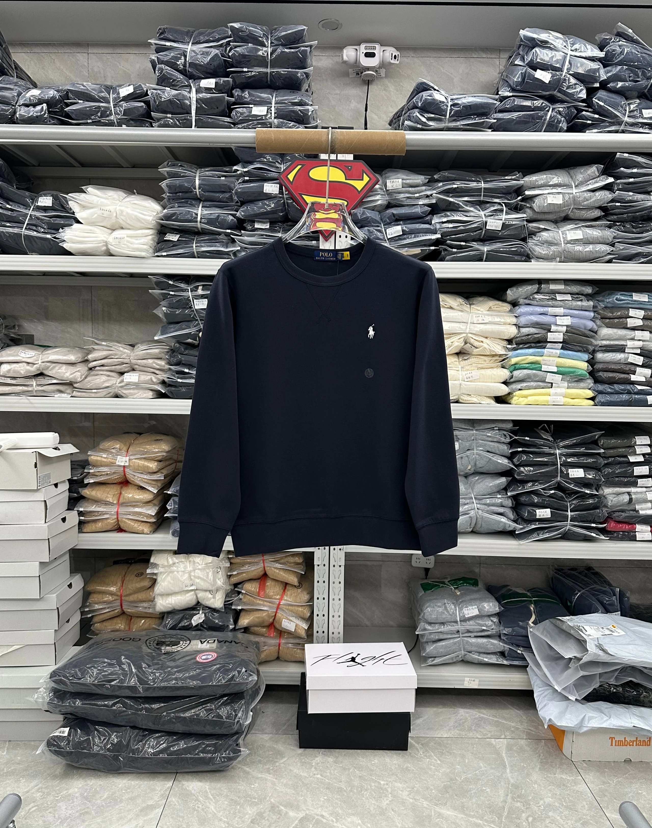 049NF-RL - Men's Crewneck Sweatshirt (10 Colors) - Navy Blue