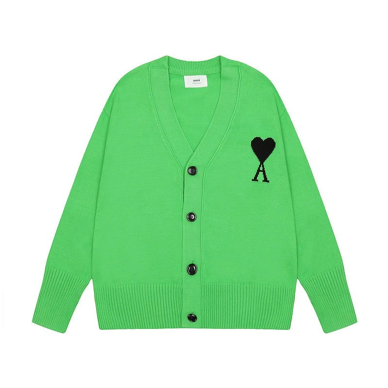 Fluorescent green cardigan