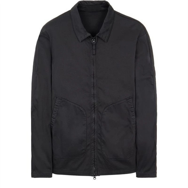 现货春秋跨镜外贸新款男士休闲韩版宽松开衫拉链棉夹克 112F2 Ghost jacket男装 青年学生潮牌外套 