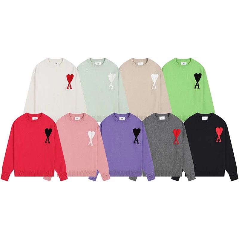 Spring/Autumn New Unisex Sweater Jacquard Pullover Knitted Top