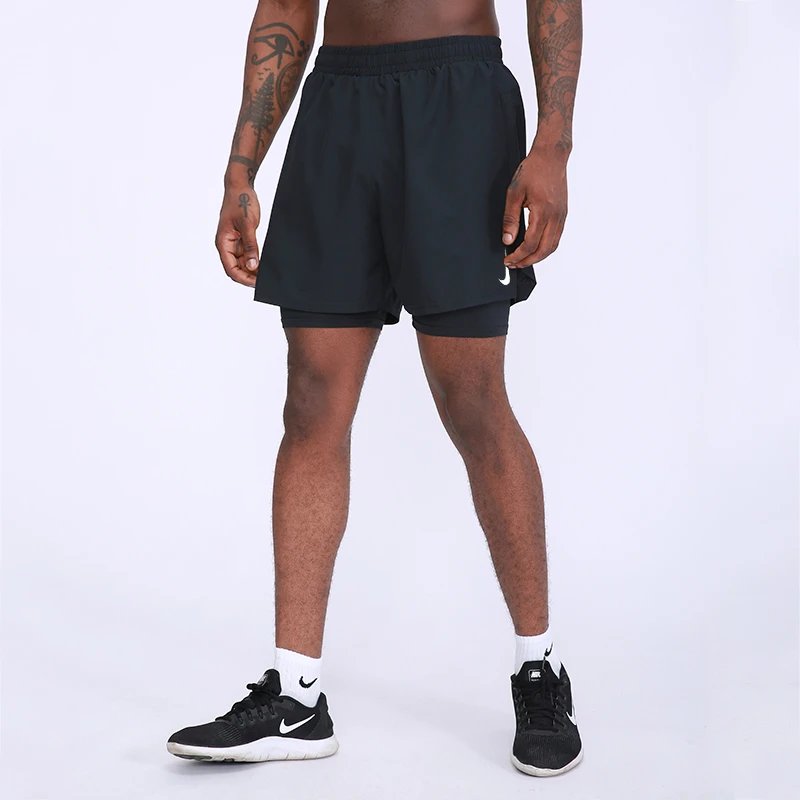 Item Thumbnail for Men's new breathable quick-drying running fitness fake two-piece sports shorts