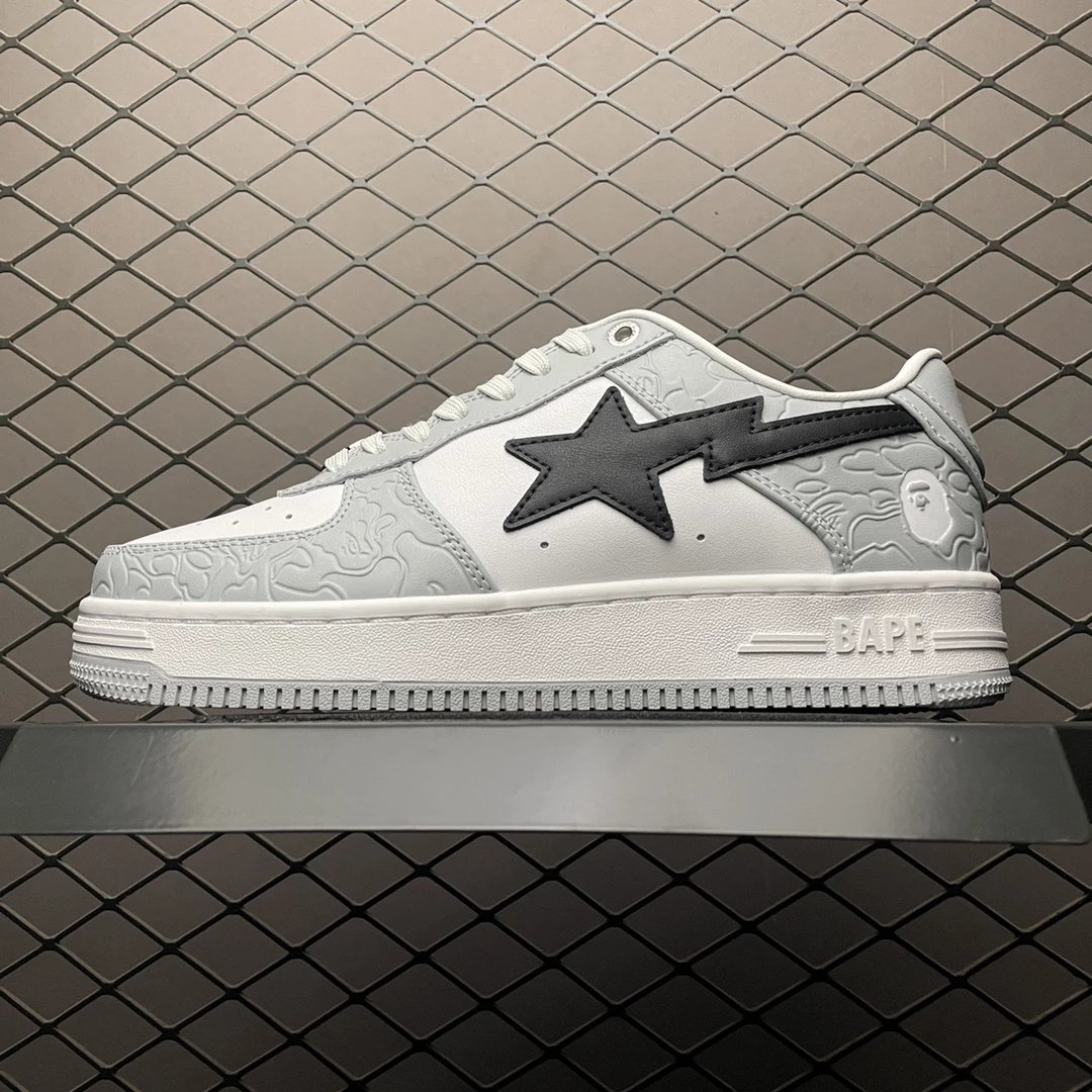 Bape Sta To Low Grey