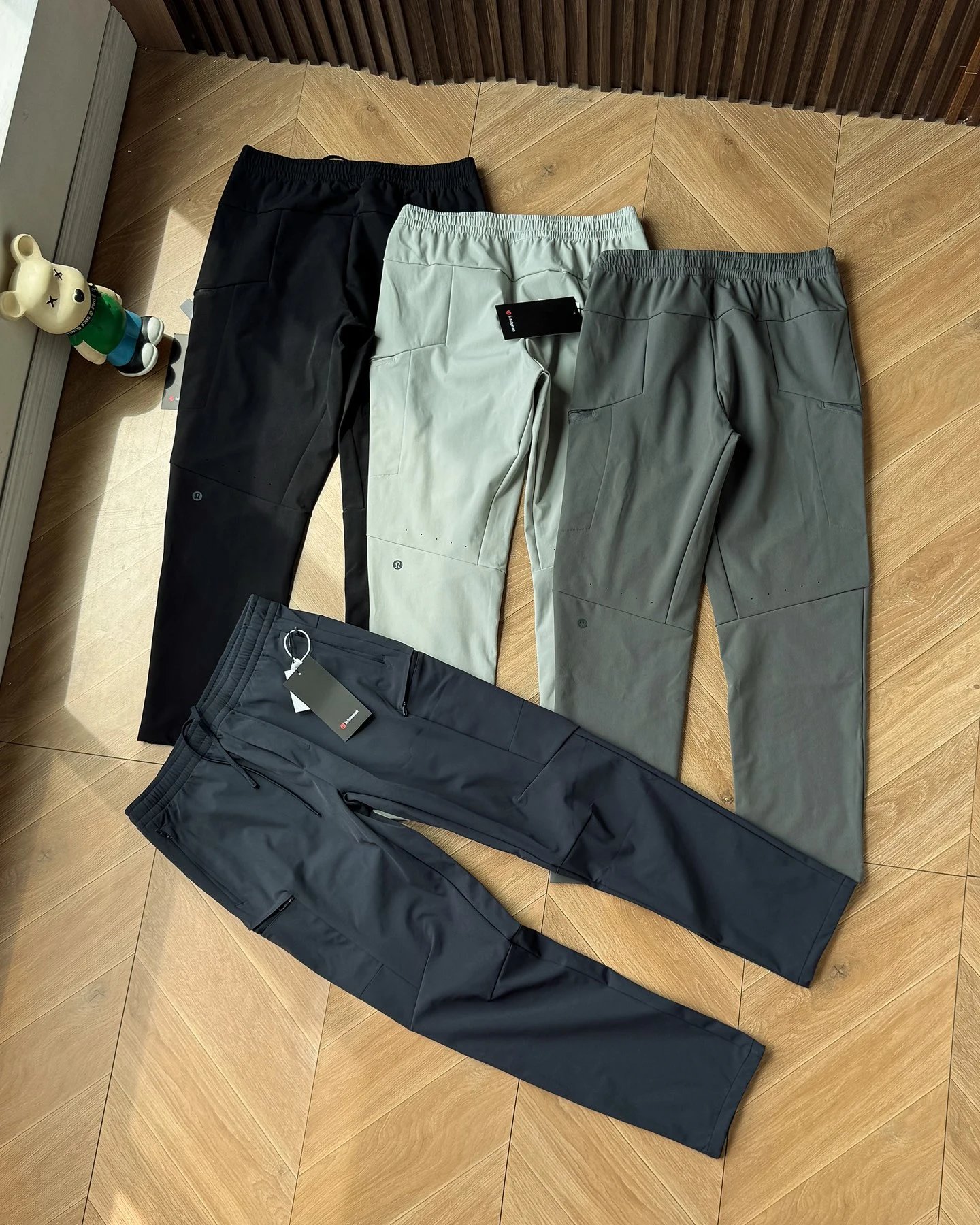 2026春秋款 lululemon男士软壳长裤耐磨防风户外运动登山男裤