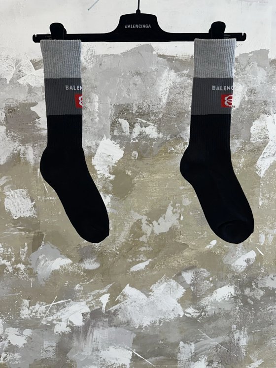 BLCG 25SS Double-Loop Three-Color Sports Socks