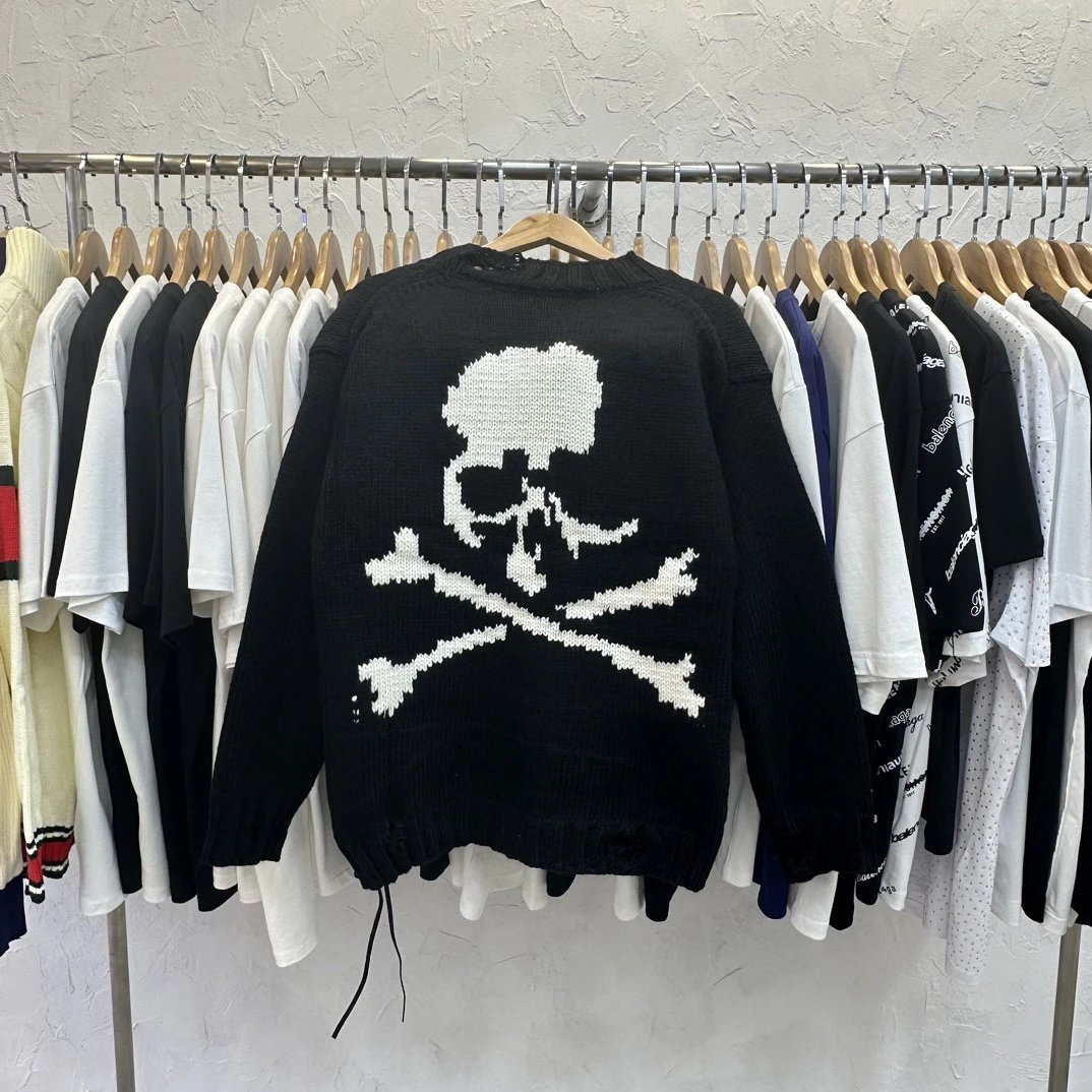 Skull Crossbones Knit Sweater