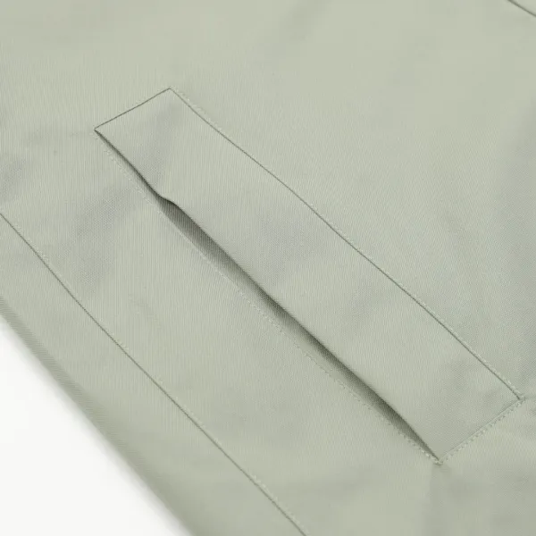 Miu Miu Color-Block Collar Jacket Olive Green Outerwear - 14
