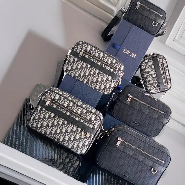 秋冬新款Safari手袋男士帆布邮差包大号斜挎包双拉链双层包男包