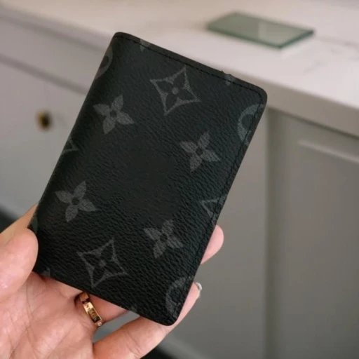  实用万能 经典男女同款 男士口袋钱包 Porte 零钱包卡夹 短款对折卡片包 名片夹