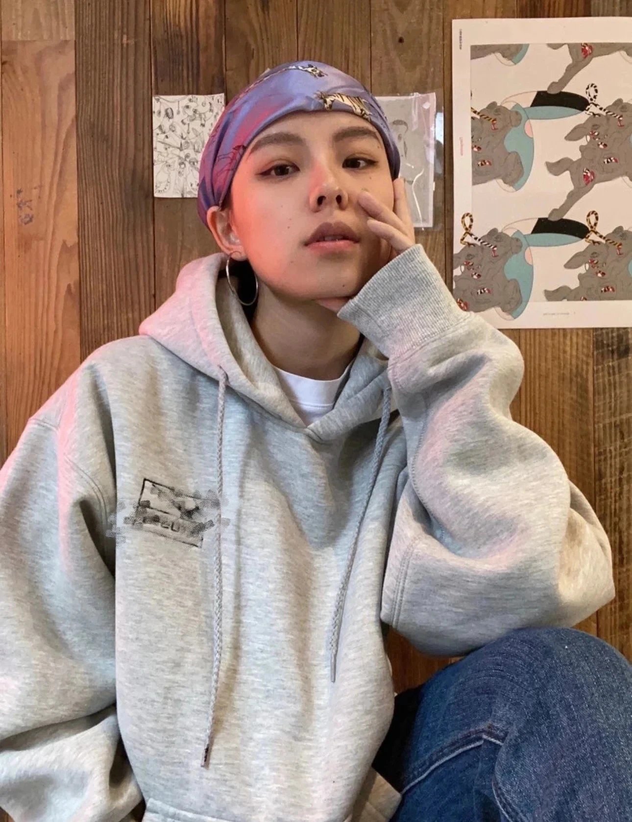 Embroidered logo hooded fleece sweatshirt jacket for both men and women