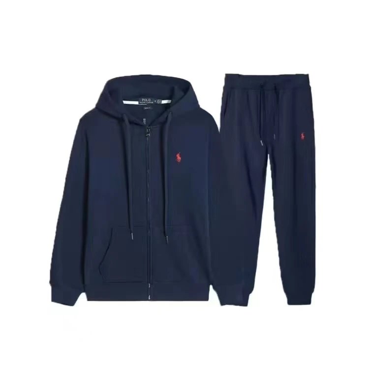 拉链套装藏青色红标