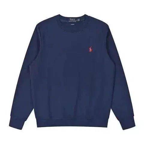 卫衣藏青色红标