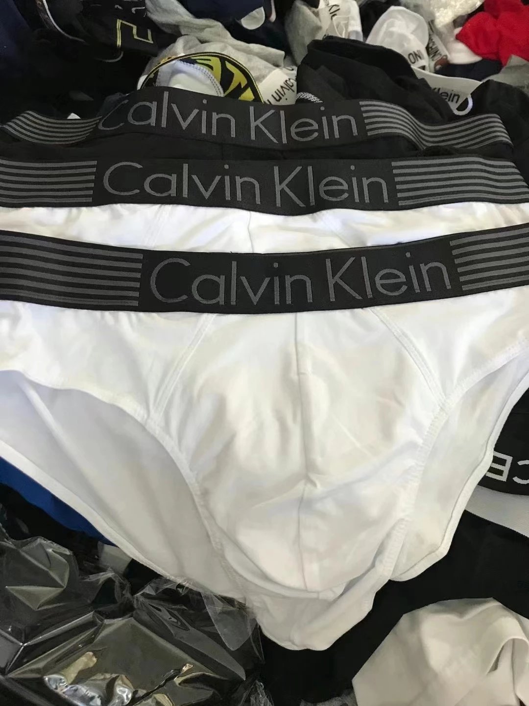 Top quality C Stripes Triangle briefs C striped men's triangular cotton briefs