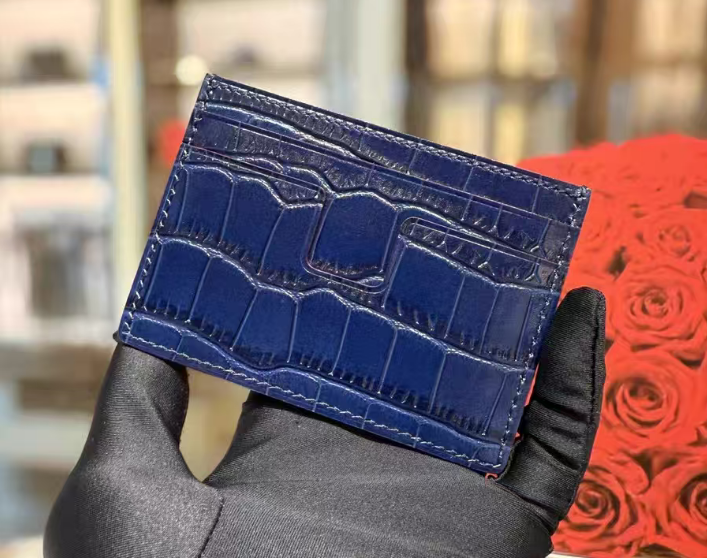 Alligator Leather Card Holder