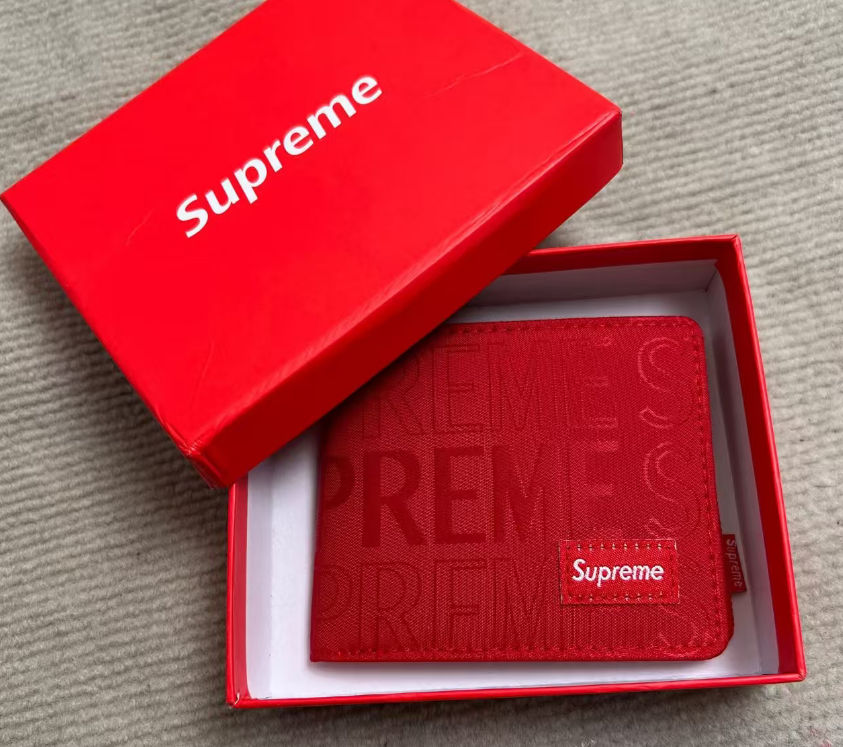 Supreme Embossed Logo Bi-fold Wallet
