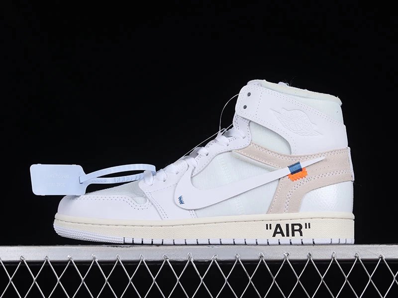 AQ0818-100 OFF-WHITE x AJ1 White